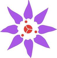 kreativ Design von Blume im lila Farbe. vektor