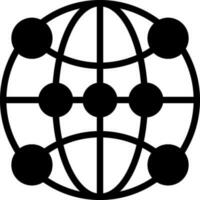 fast ikon för global kommunikation vektor