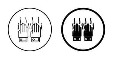 Vektorsymbol für stinkende Hände vektor