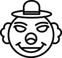 Clown-Vektor-Icon-Design vektor