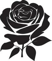 Rose Vektor Design Silhouette Illustration schwarz Farbe