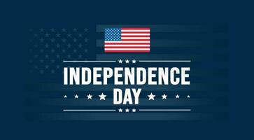 4 .. von Juli vereinigt Zustände Unabhängigkeit Tag Feier Beförderung Werbung Hintergrund, Poster, Karte oder Banner Vorlage mit amerikanisch Flagge und Typografie. Unabhängigkeit Tag USA festlich Dekoration. vektor