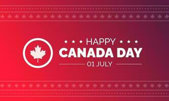 glücklich Kanada Tag Hintergrund oder Banner Design Vorlage gefeiert im 1 Juli. Kanada Unabhängigkeit Tag Hintergrund. vektor