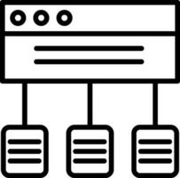 data strömma vektor ikon design