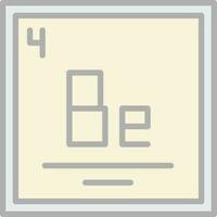 Beryllium Vektor Symbol Design