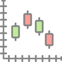 ljusstake Diagram vektor ikon design