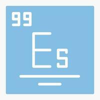 Einsteinium Vektor Symbol Design