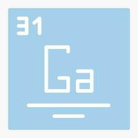 gallium vektor ikon design