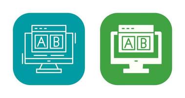 Vektorsymbol für ab-Tests vektor