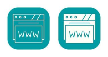Webbrowser-Vektorsymbol vektor