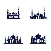 Designvorlage der Moscheeikonenvektorillustration vektor
