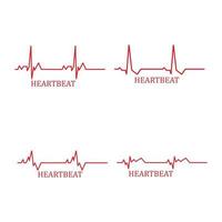 hjärtslag övervakning pulsledning vektor