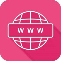 World Wide Web-Vektorsymbol vektor