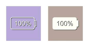Einzigartiges Vektorsymbol für volle Batterie vektor