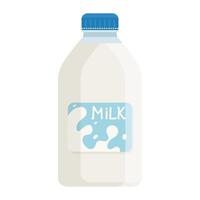 mjölkflaska produkt friska isolerade ikon vektor