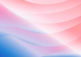abstrakte moderne Blautonfarbe und rosa Kurve überlappen Hintergrund minimales Konzept vektor