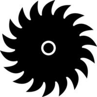 Illustration von schwarz von Spinner zum Schneiden Konzept. vektor