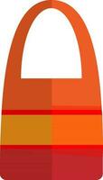 Tasche im Orange und rot Farbe. vektor