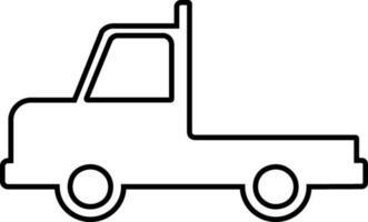 isoliert LKW Symbol im eben Stil. vektor