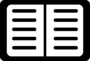isolerat ikon av öppen anteckningsbok. vektor