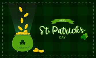 st. Patrick's Tag Hintergrund Design Vektor Illustration