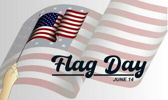 flagga dag i förenad stater juni 14 bakgrund vektor illustration