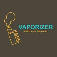 Dampfen Geschäft Logo Design Konzept Vektor. vaping Logo Design Vorlage vektor