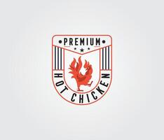 Huhn, heiß, Bräter, Grill, Restaurant, Grill, Symbol, Rot, Feuer, Essen Logo, Vektoren