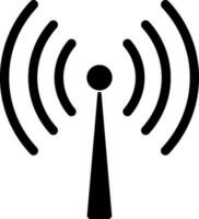schwarz Antenne auf Weiß Hintergrund. vektor