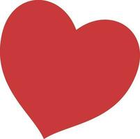 röd hjärta för kärlek begrepp. vektor