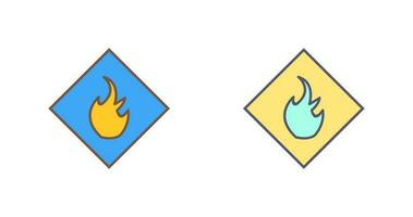 Gefahr des Flammenvektorsymbols vektor