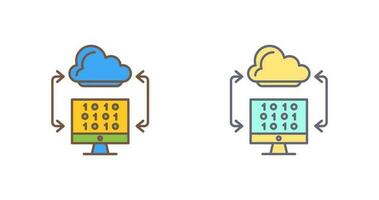 moln kodning vektor ikon