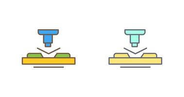 Drücken Sie das Vektorsymbol vektor