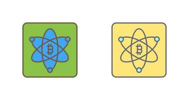 Bitcoin-Wissenschaftsvektorsymbol vektor