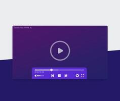 videospelare vektor ui design