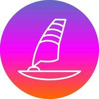 Windsurf-Vektor-Icon-Design vektor