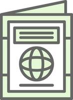internationell pass vektor ikon design
