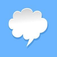 Cloud-Kommunikationswortblase