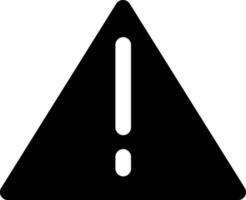 Warnung Symbol im schwarz und Weiß Farbe. vektor