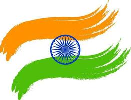 indisch National Flagge Design. vektor