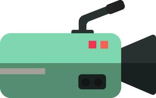 grön och svart journalistik video kamera. vektor