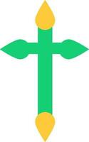 kristen korsa symbol eller ikon på bakgrund. vektor