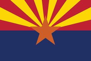 arizona officiellt flagga vektor