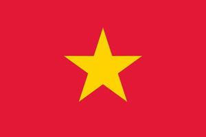 vietnam officiellt flagga vektor