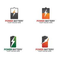 Power Batterie Logo Symbol Vektor-Illustration vektor