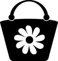 Vektor Symbol von schön Handtasche.