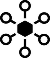 fast ikon för nätverk vektor
