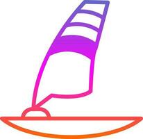 Windsurf-Vektor-Icon-Design vektor