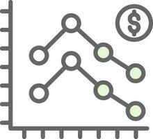 Diagramm-Vektor-Icon-Design vektor