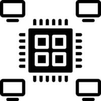 fast ikon för multiprocessering vektor